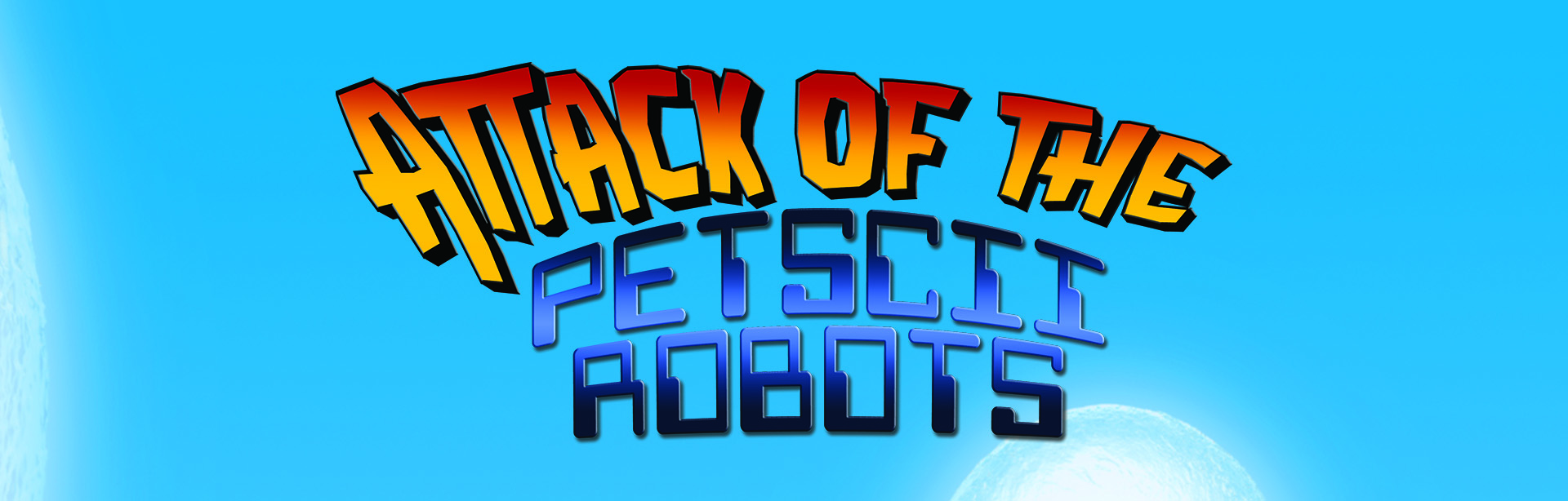 Attack of the PETSCII Robots 8-Bit Guy arcade game marquee